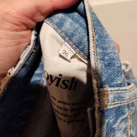 Boyish the Billy High Rise Skinny Distressed Ripped Jeans Size 26 - Picture 12 of 12